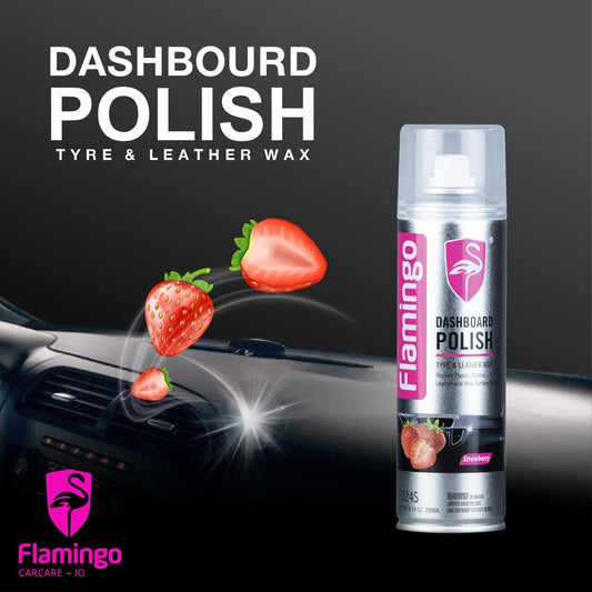 Flamingo Car Dashboard Polishes, Leather,Strawberry 450ML