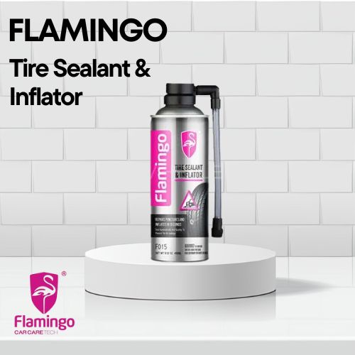 Flamingo Tire Sealant & Inflator-Tire Repair & Air Filler | 450ml Emergency Spray