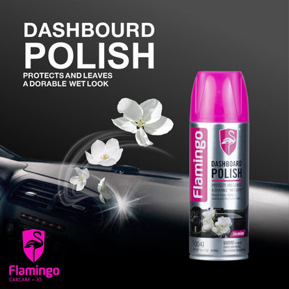 Flamingo Car Dashboard Polishes, Leather,Vinyl Jasmine 450ML